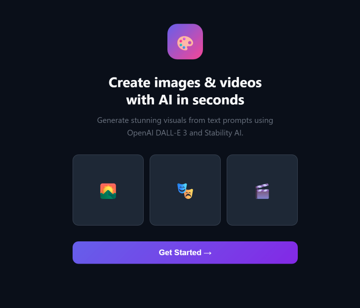 AI Image Generator app screenshot